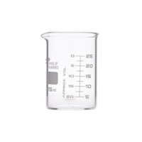 Beaker Low Formspout Boro Glass Grad25ml