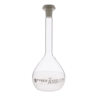 Pyrex Stoppered Vol Flask 1000ml P2