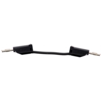 4mm Stackable Plug Lead 100mm - Black 4mm Stackable Plug Lead 100mm - Black