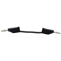 4mm Stackable Plug Lead 100mm - Black