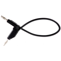 4mm Stackable Plug Lead 250mm - Black 4mm Stackable Plug Lead 250mm - Black
