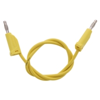 4mm Stackable Plug Lead 500mm - Yellow