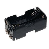 Aa Battery Holder With Snap Terminal Aa Battery Holder With Snap Terminal