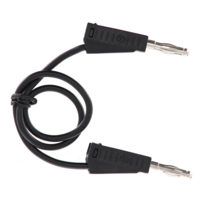 4mm Stackable Plug Lead 250mm - Black 4mm Stackable Plug Lead 250mm - Black