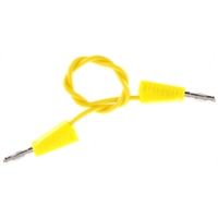 4mm Stackable Plug Lead 250mm - Yellow