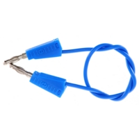 4mm Stackable Plug Lead 250mm - Blue 4mm Stackable Plug Lead 250mm - Blue