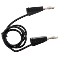 4mm Stackable Plug Lead 500mm - Black