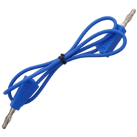 4mm Stackable Plug Lead 500mm - Blue