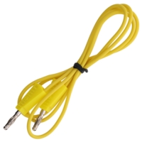 4mm Stackable Plug Lead 1000mm - Yellow 4mm Stackable Plug Lead 1000mm - Yellow