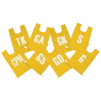 High Fives Bibs Yellow Pk 8 High Fives Bibs Yellow Pk 8