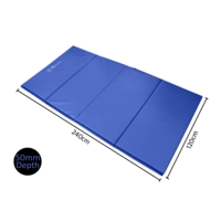 Foldable Double Mat 2.44x1.22mx50mm Blu Foldable Double Mat 2.44x1.22mx50mm Blu