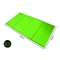 Foldable Double Mat 2.44x1.22mx50mm Grn Foldable Double Mat 2.44x1.22mx50mm Grn