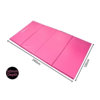 Foldable Double Mat 2.44x1.22mx50mm Pnk Foldable Double Mat 2.44x1.22mx50mm Pnk