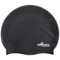 Swimtech Silicone Swim Cap - Black Swimtech Silicone Swim Cap - Black
