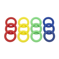Pvc Ring Pack Of 12 Mixed Colours