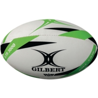 Gilbert G-TR3000 Rugby Ball Sz4 Wht/Grn