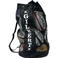 Gilbert Breathable Ball Bag Blk 12 Balls