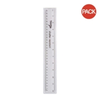 6" Plastic Ruler, Clear SINGLE RULER 6" Plastic Ruler, Clear SINGLE RULER