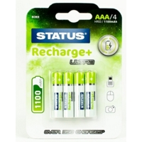 Status Ultra Rechargeable AA Batteries, Pack 4