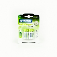 Status Ultra Rechargeable AAA Batteries, Pack 4 Status Ultra Rechargeable AAA Batteries, Pack 4