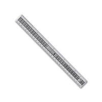 Clear Plastic 30cm/12" Shatterproof SINGLE RULER