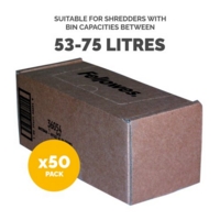 Fellowes 53L-75L Shredder Bags Box of 50