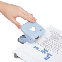 Rapesco 825 Metal 2-Hole 25 Sheets Blue Hole Punch