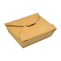 Kraft 1250ml Medium Food Box 155mm x 120mm x 65mm Pk of 50