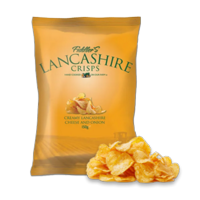 Lancashire Crisps, 40g, Box 24 Lancashire Cheese & Onion