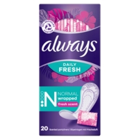 Always Daily Liners Fresh Scent Normal 20 Per Pack
