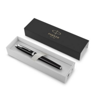 Parker IM Fountain Pen Black with Chrome Trim Gift Boxed