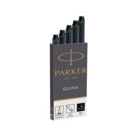 Parker Fountain Pen Black Ink Refill Cartridges Pack of 5