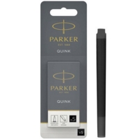 Parker Fountain Pen Black Ink Refill Cartridges Pack of 5