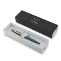 Parker Jotter Ballpoint Blue Stainless Steel Pen Gift Boxed