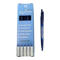 Aquapen Recycled Ballpen Blue Ink Pack of 10