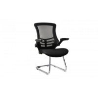 Deluxe Mesh Back Visitor Chair with Folding Arms Deluxe Mesh Back Visitor Chair with Folding Arms