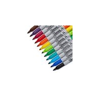 Sharpie Fine Permanent Assorted Markers Pack of 12