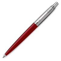 Parker Jotter Ballpoint Red Stainless Steel Barrel Pen