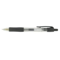 Kingswood Retractable Black Gel Ballpoint Pens Box of 10