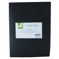 A4 Soft Cover Display 20 Pocket Presentation Book Black