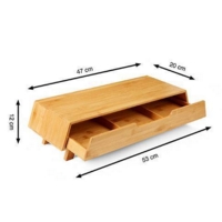 Bamboo Monitor Riser
