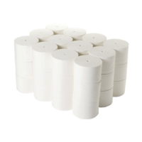 White CORELESS 2-Ply Toilet 88m Roll 36 Packs