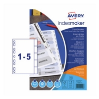Avery IdxMkr Divider A4 5-Part 01810061