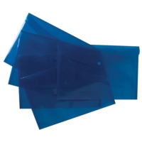 A4+ Stud Popper Blue Wallets Pack of 5