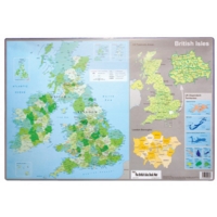 Desktop UK Map Durable Mat 59cm x 40cm