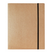 Kraft A4 Document Holder Elasticated Recycled Wallet
