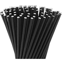 Full Size Black Straws Box of 250