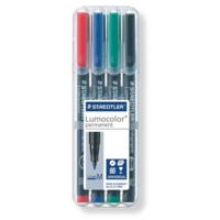 Staedtler Lumocolour Permanent 317 Medium, Wallet of 4