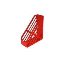 Magazine Rack File Foolscap Storage Red