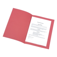 Square Cut 180gsm Red Folders Pack of 100